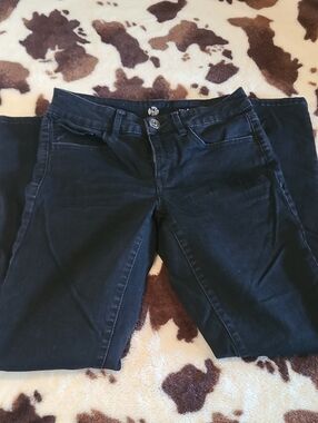 Authentic American Heritage Women's Skinny Jeans in Black Wash